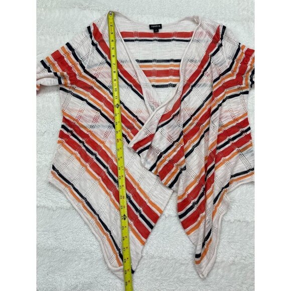 Torrid Striped Cardigan Sweater 1 1X Lightweight Long Sleeve - Picture 7 of 8